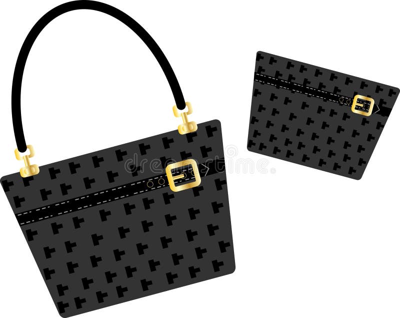 Borsa e borsa royalty illustrazione gratis Borsa e borsa royalty illustrazione gratis