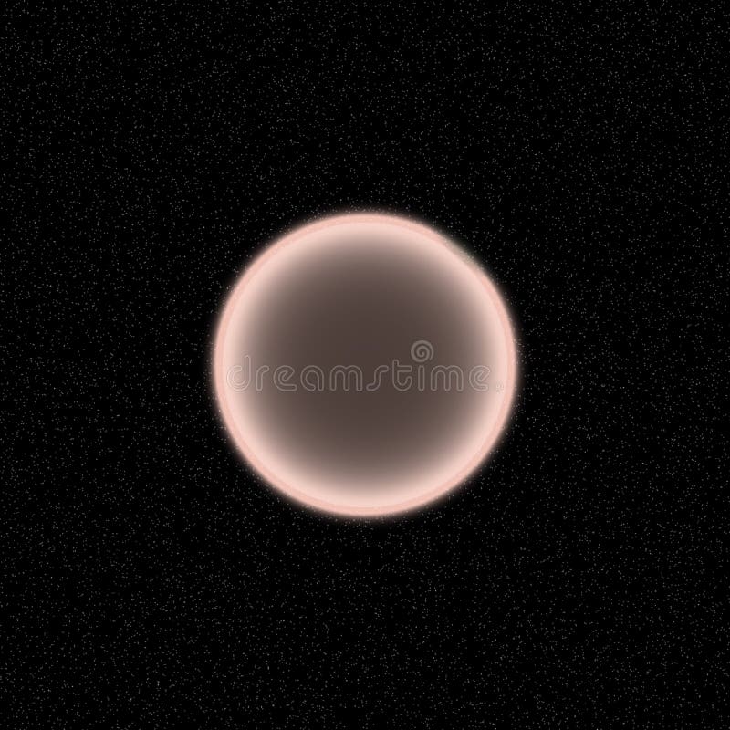 Borttappad planet i det avlägsna hörnet av universum En planet med shinning atmosfär som någonstans döljas vektor illustrationer Borttappad planet i det avlägsna hörnet av universum En planet med shinning atmosfär som någonstans döljas vektor illustrationer