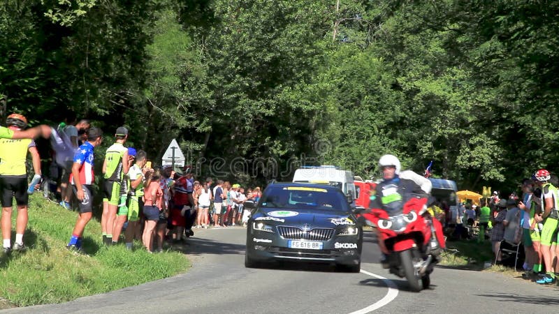 The Cyclist Julian Alaphilippe Riding During Tour de France 2019