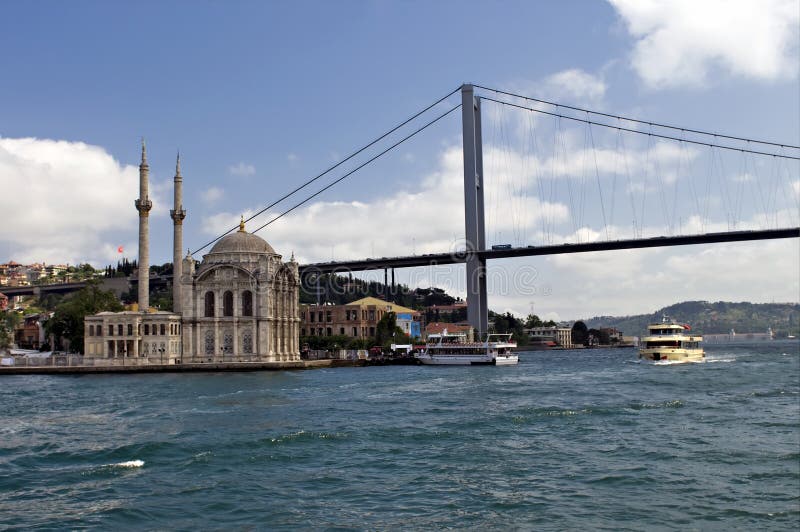 Bosphorus Bridge and Ortakoy Mosque