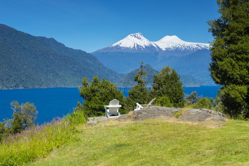Bosque Encantado, Parque Nacional De Queulat (Chile) Foto de archivo