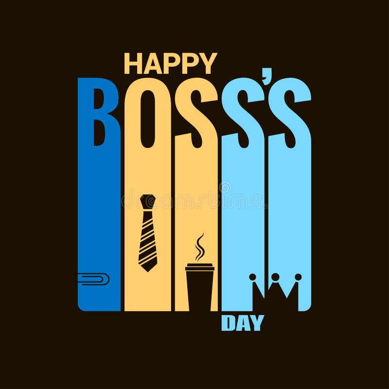 Boss day holiday design vector background