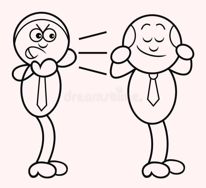 Boss and Employee stock illustration