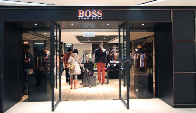 Boss Hugo Boss Shop in Hong Kong Editorial Photo - Image of tsui, city ...