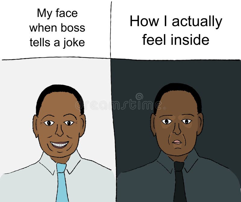 Reaction meme template with negative and positive reaction. Funny