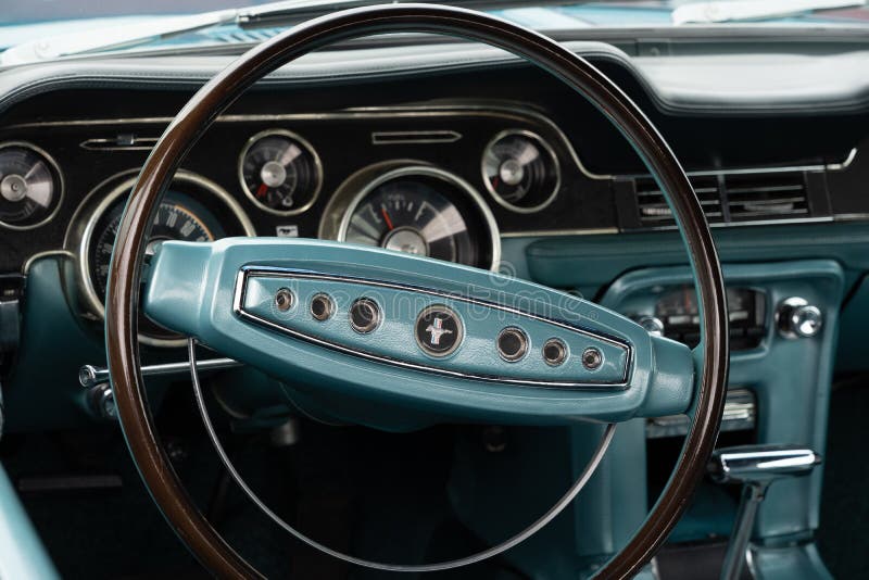 Classic Ford Mustang Interior Stock Photos Download 116