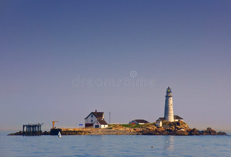 Boston Lighthouse royalty free stock photography