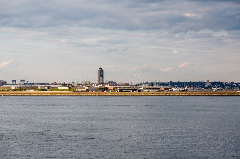 Boston Logan Airport Across Harbor