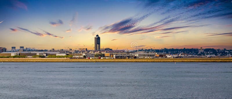 Boston Logan Airport at Dawn