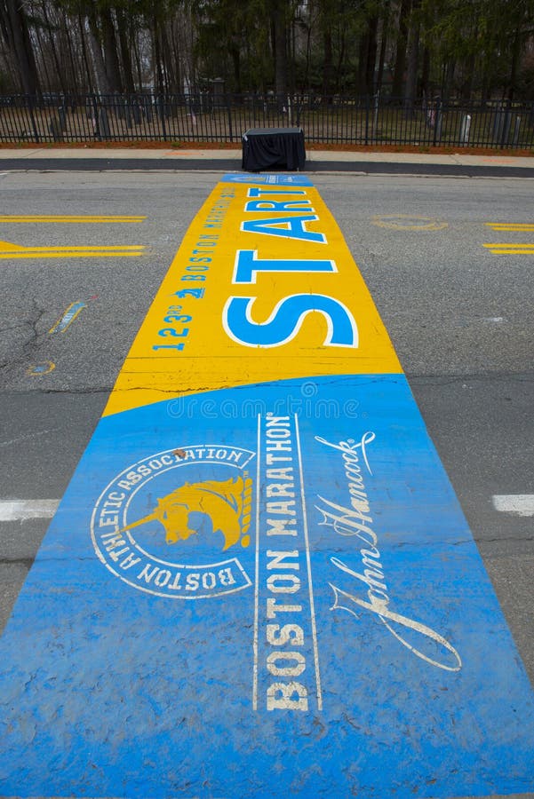 Boston Marathon Finish Line, Boston, USA Editorial Photography - Image ...