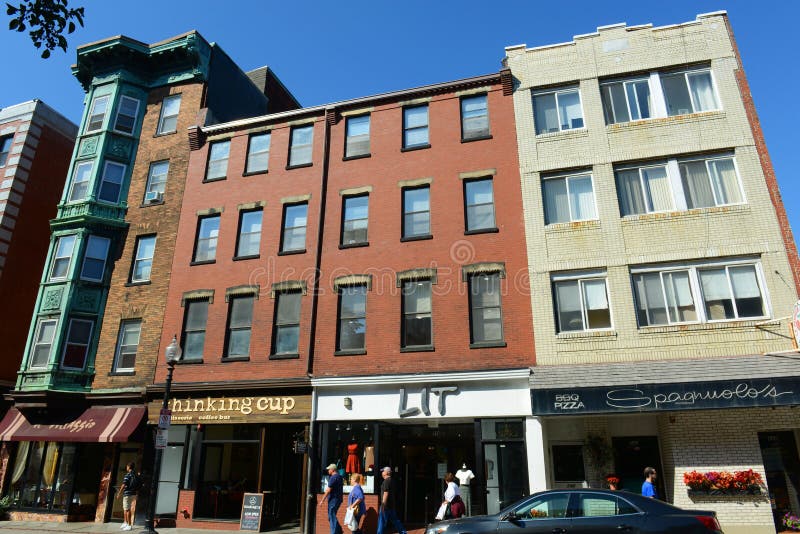 Boston North End, Massachusetts, EUA Imagem de Stock Editorial Imagem
