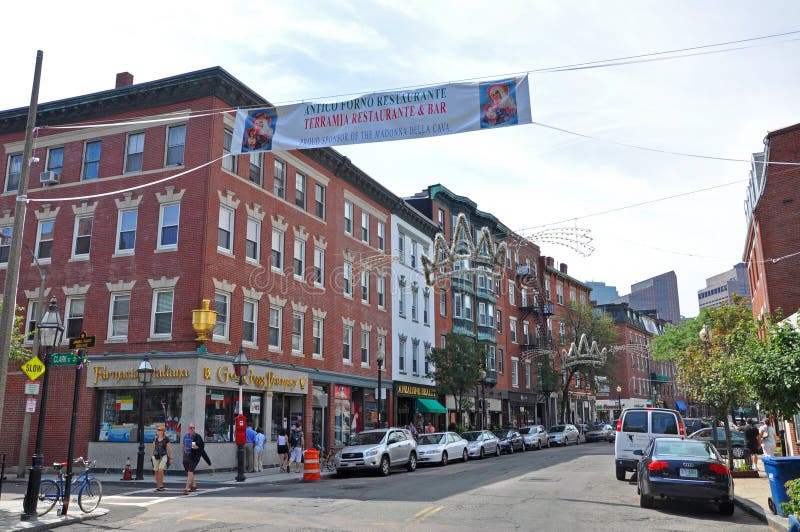 Boston North End, Massachusetts, USA Redaktionelles Bild Bild von