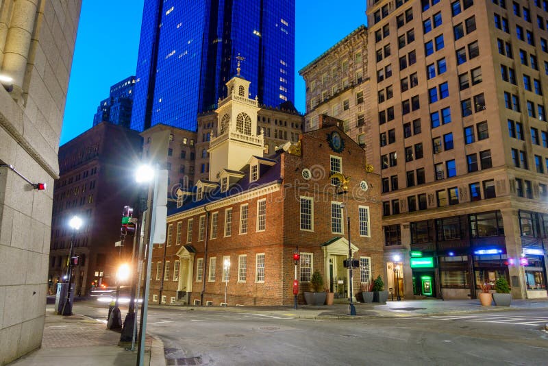 Boston Old State House buiding in Massachusetts