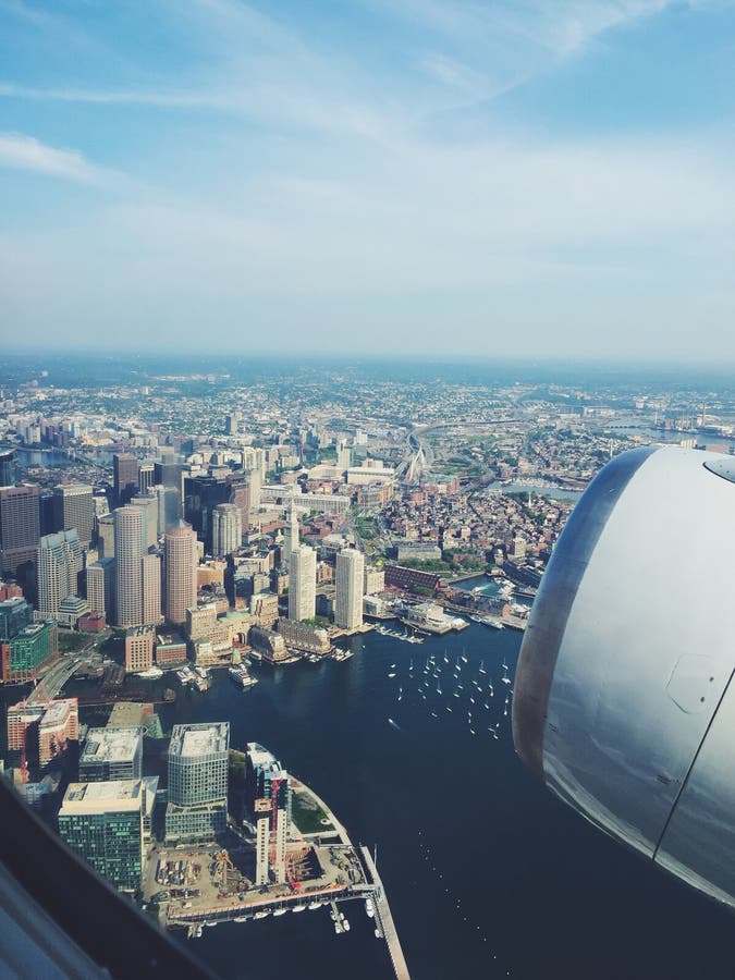 Boston by Plane View