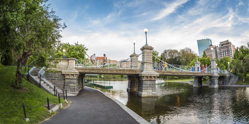 Boston Public Garden in Massachusetts, USA