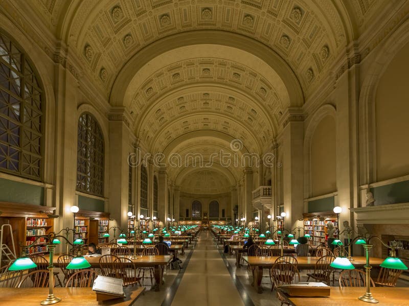 The Boston Public Library stock photography