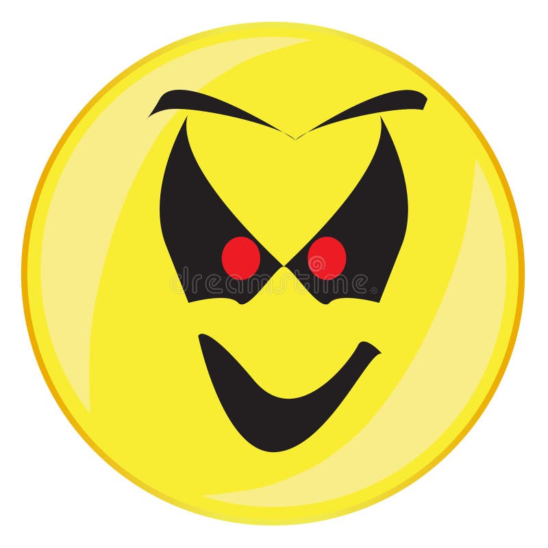 Cara assustadora de halloween tamanho grande de sorriso emoji amarelo