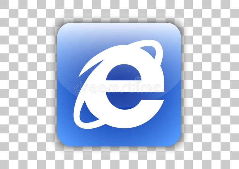 Botón Del Icono Del Navegador Del Software Del Internet Explorer Con  Símbolo Dentro Foto editorial - Ilustración de vector, costumbre: 111035961