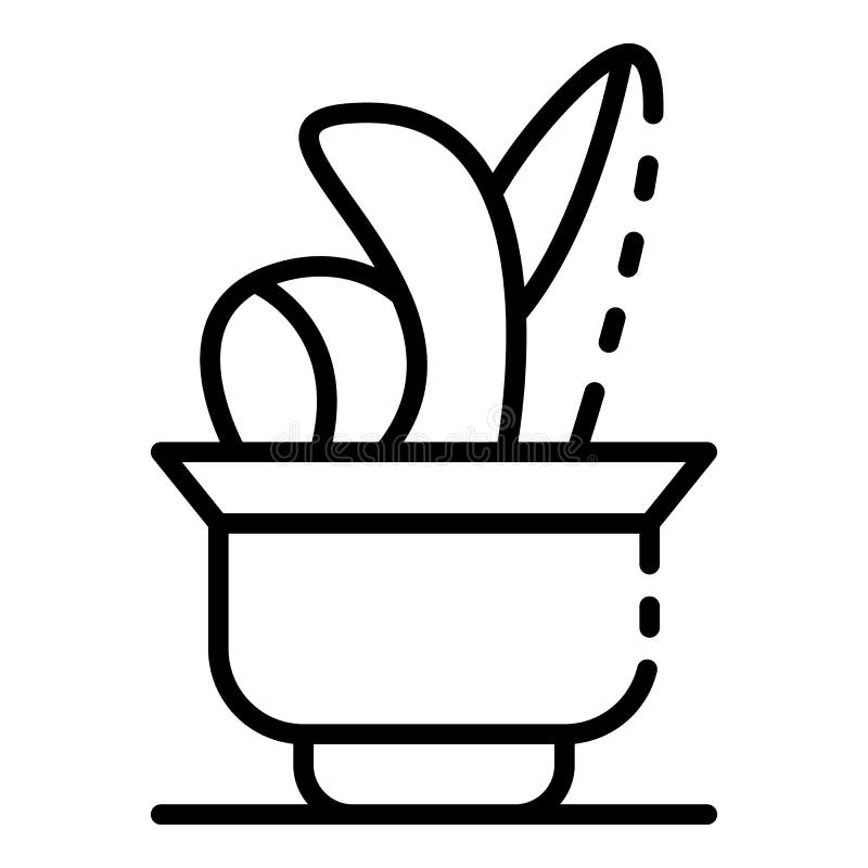 Download Flower Outline Icon. Blossom Clipart. Vector Illustration ...