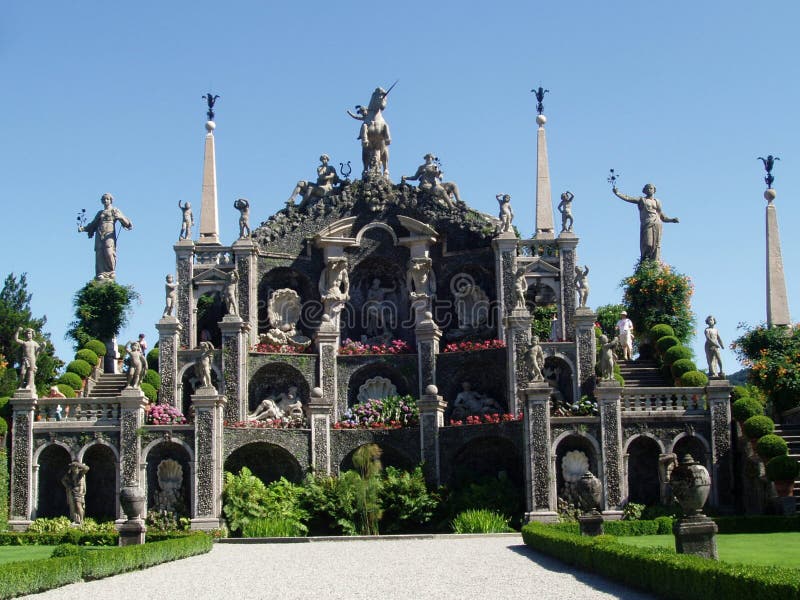 Botanischer Garten Isola Bella Lago Maggiore Italien Stockbild Bild