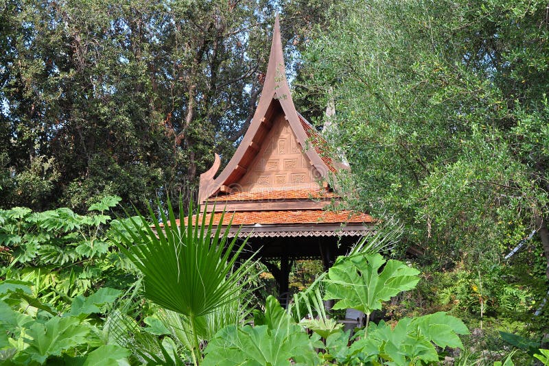 Botanischer Garten La Mortella, Ischia, Italien Stockfoto Bild von