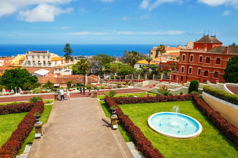 Botanischer Garten In La OrotavaStadt, Teneriffa