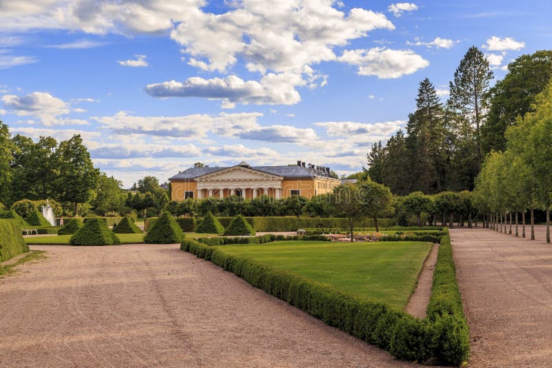 Uppsala, Schweden. Botanischer Garten Stockfoto Bild von