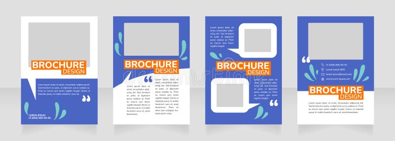 Botany conference blank brochure design vector illustration