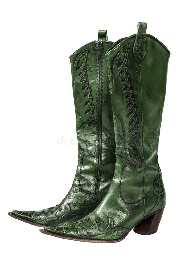 botas vaqueras verdes