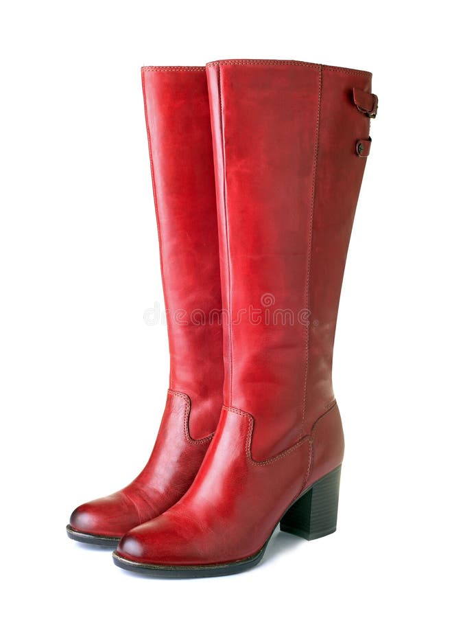 Botas rojas para mujer imagen de archivo. Imagen de belleza - 36612265