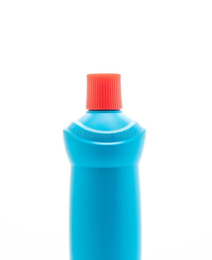 Botella del líquido de la limpieza del cuarto de baño imagenes de archivo Botella del líquido de la limpieza del cuarto de baño imagenes de archivo