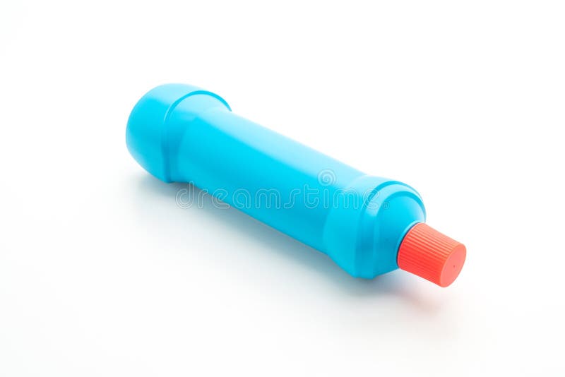Botella del líquido de la limpieza del cuarto de baño imágenes de archivo libres de regalías Botella del líquido de la limpieza del cuarto de baño imágenes de archivo libres de regalías