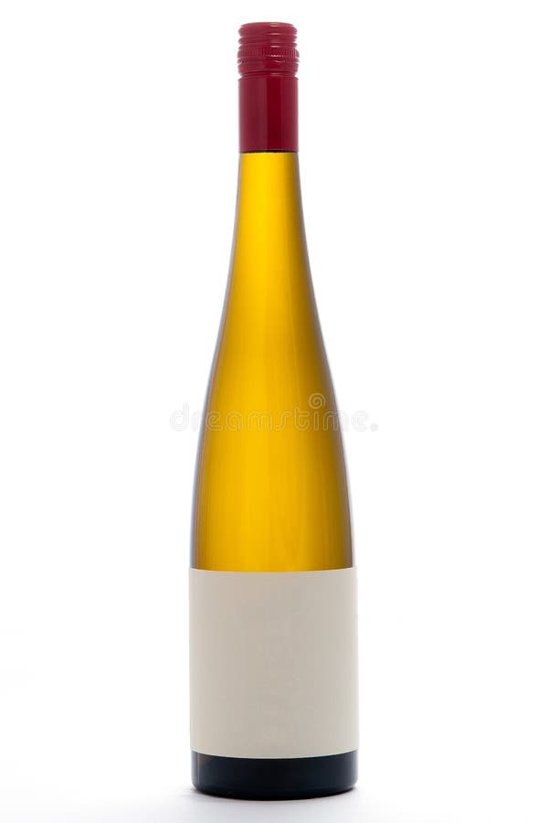 Botella en blanco del vino blanco foto de archivo Botella en blanco del vino blanco foto de archivo