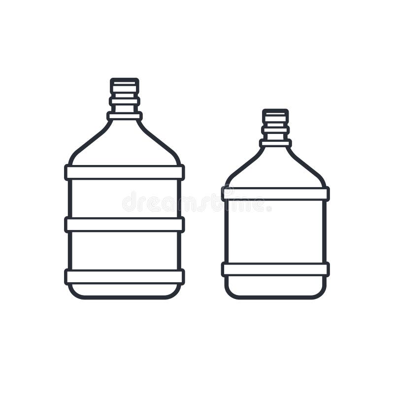 Botella De Agua Gimnasio Icono De Ilustración Vectorial De Diseño