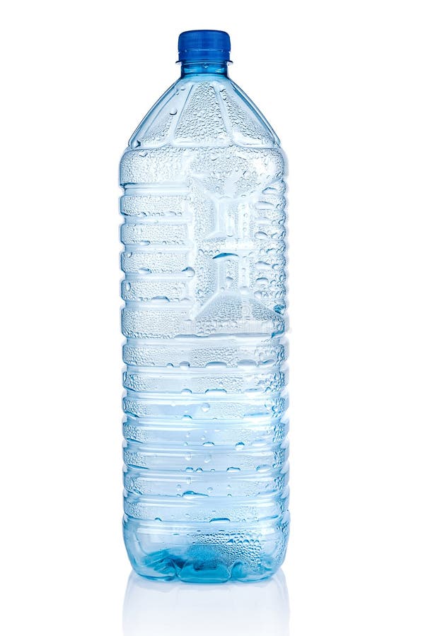 Botella plástica vacía imágenes de archivo libres de regalías
