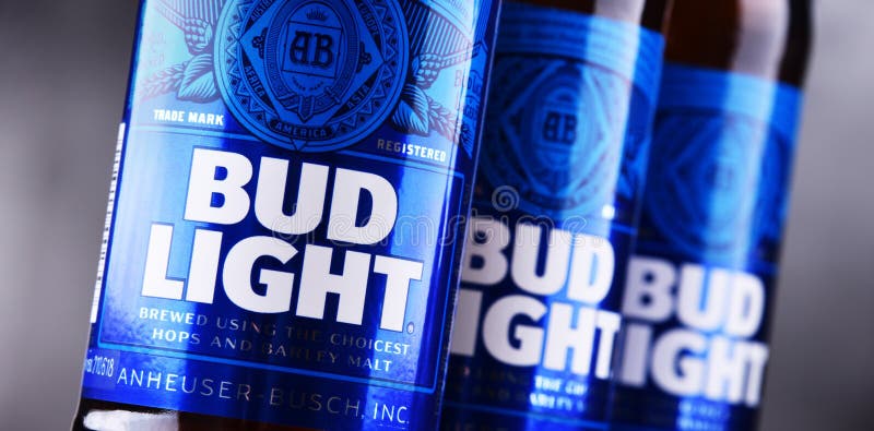 Botellas de cerveza de Bud Light