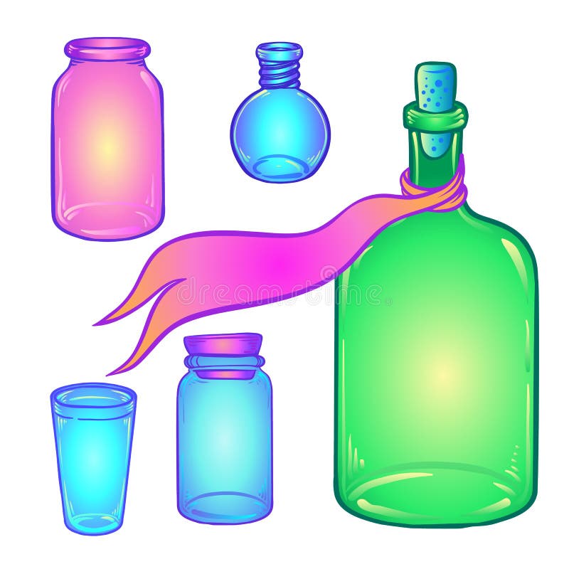 Botellas cristal colores: Más de 322,278 ilustraciones y dibujos de stock  con licencia libres de regalías
