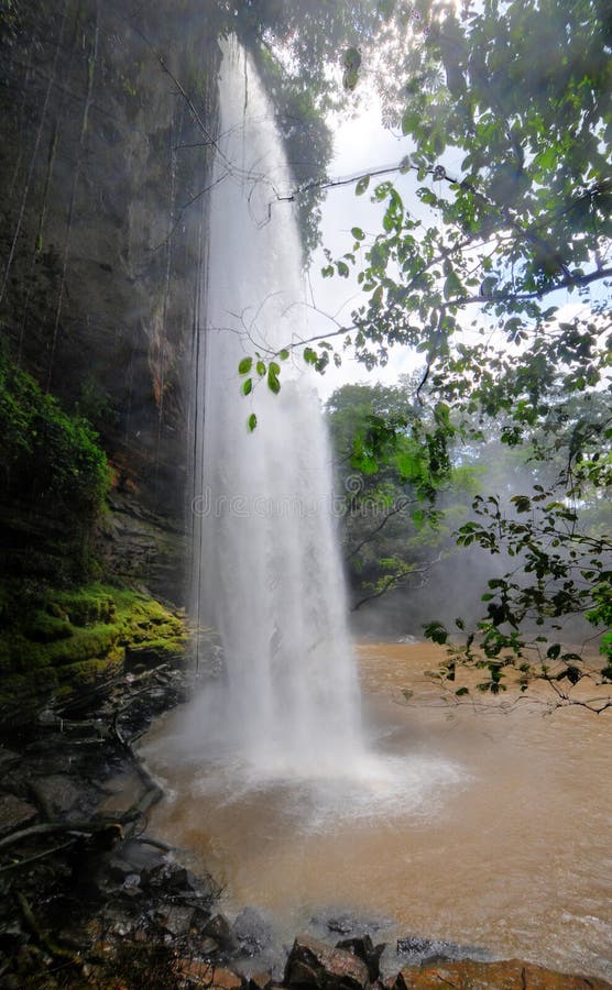 Boti Falls, Ghana stock photography