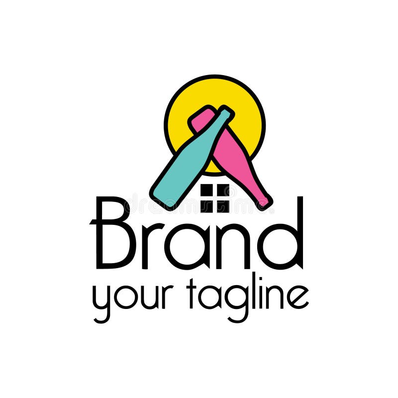 Bottle stock vector. Illustration of drink, cafe, entertainment 60207499