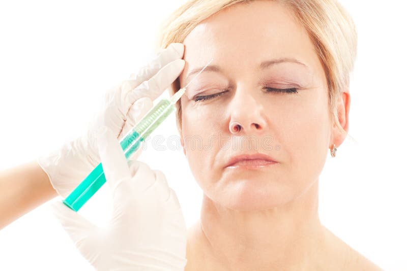 Botox - âge et beauté photo libre de droits Botox - âge et beauté photo libre de droits