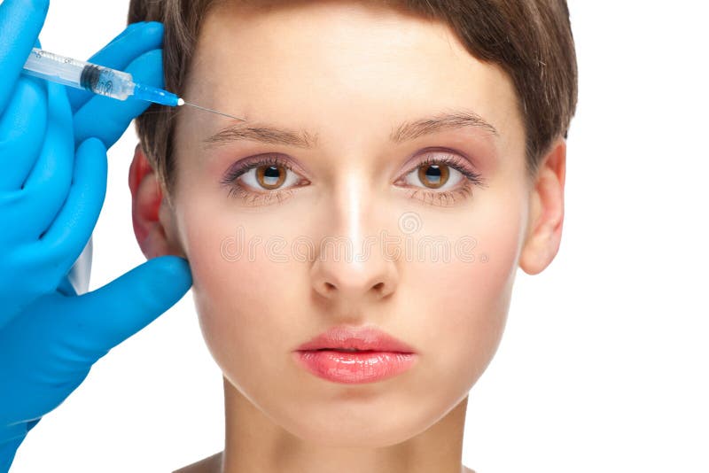 BOTOX®-cosmeticinjektion arkivfoton BOTOX®-cosmeticinjektion arkivfoton