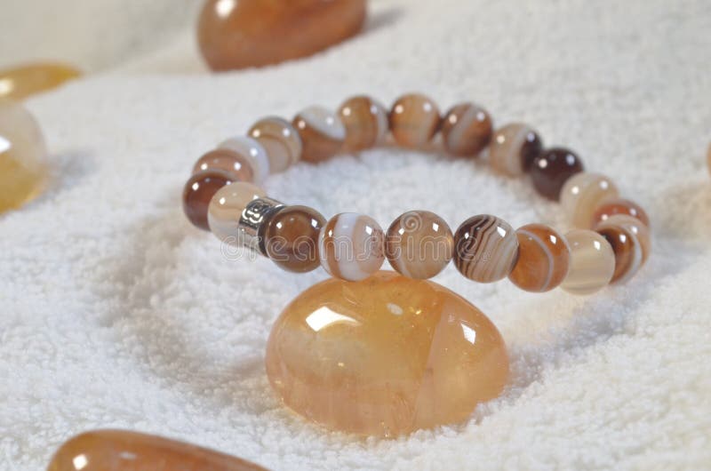 Botswana agate stone is a variation of banded Chalcedony.