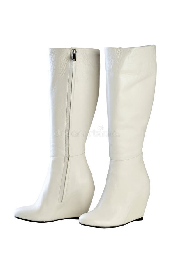 bottes blanches plates