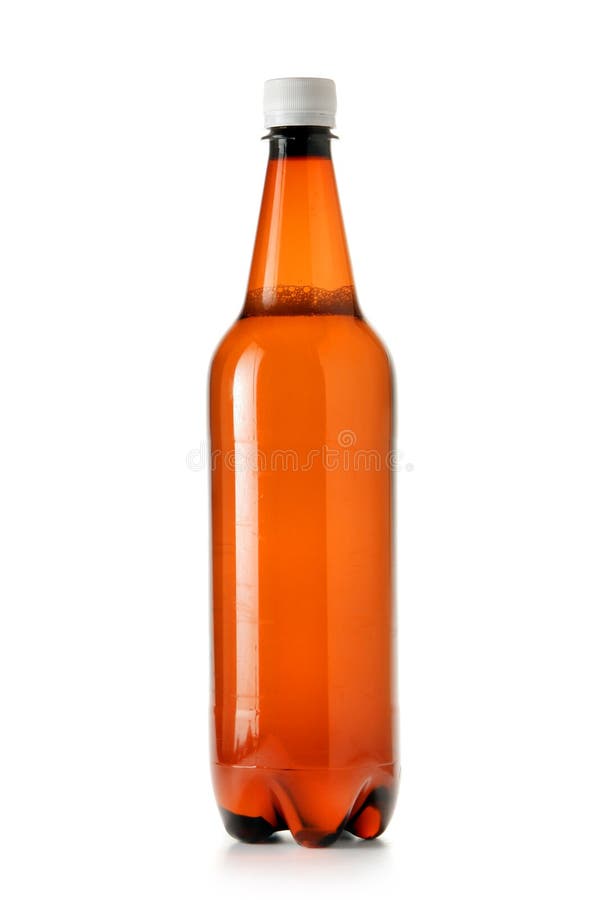 Bottiglia da birra di plastica immagini stock Bottiglia da birra di plastica immagini stock