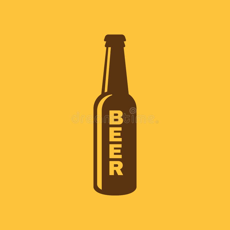 Bottle of beer icon. Beer and pub, bar symbol. UI. Web. Logo. Sign. Flat design AppStock vector. Bottle of beer icon. Beer and pub, bar symbol. UI. Web. Logo. Sign. Flat design AppStock vector