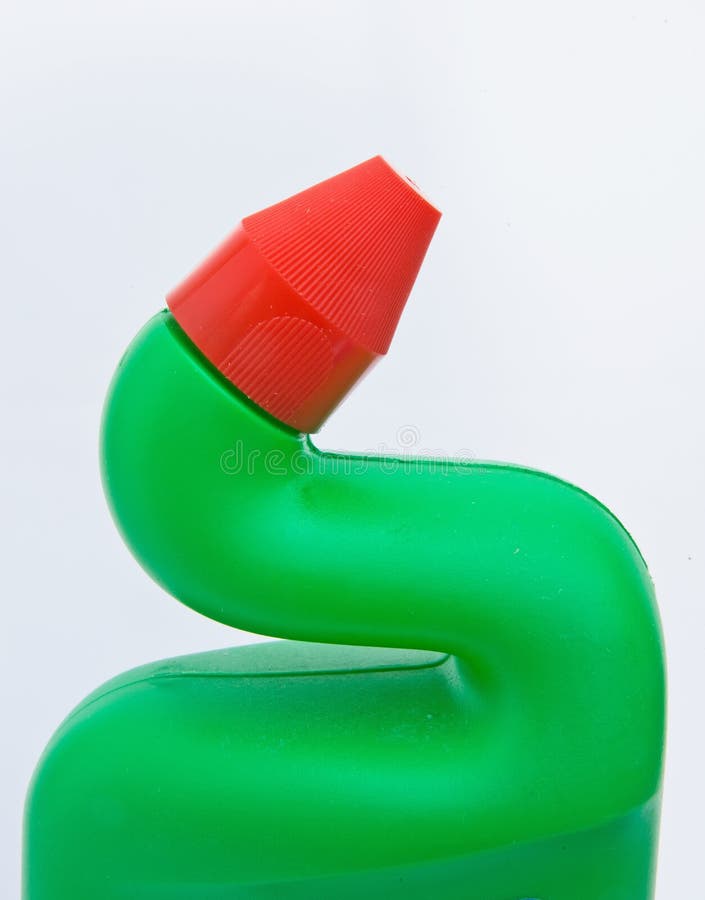 Bottiglia di plastica con il collo a forma di dell'anatra. fotografia stock libera da diritti Bottiglia di plastica con il collo a forma di dell'anatra. fotografia stock libera da diritti