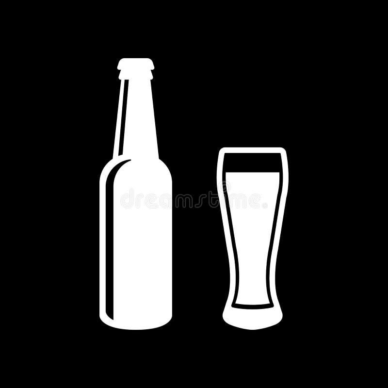 Bottle and glass of beer icon. Beer and pub, bar symbol. UI. Web. Logo. Sign. Flat design. AppStock vector. Bottle and glass of beer icon. Beer and pub, bar symbol. UI. Web. Logo. Sign. Flat design. AppStock vector