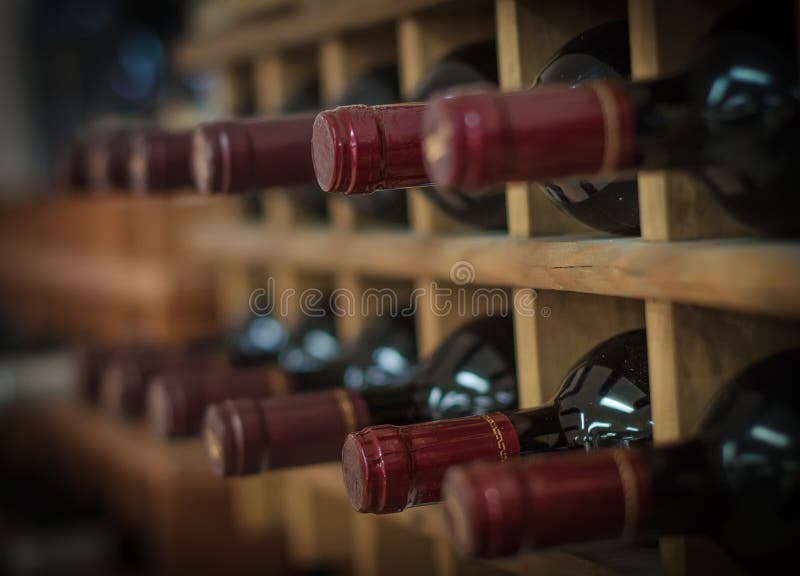 Bottiglie del vino rosso fotografie stock Bottiglie del vino rosso fotografie stock