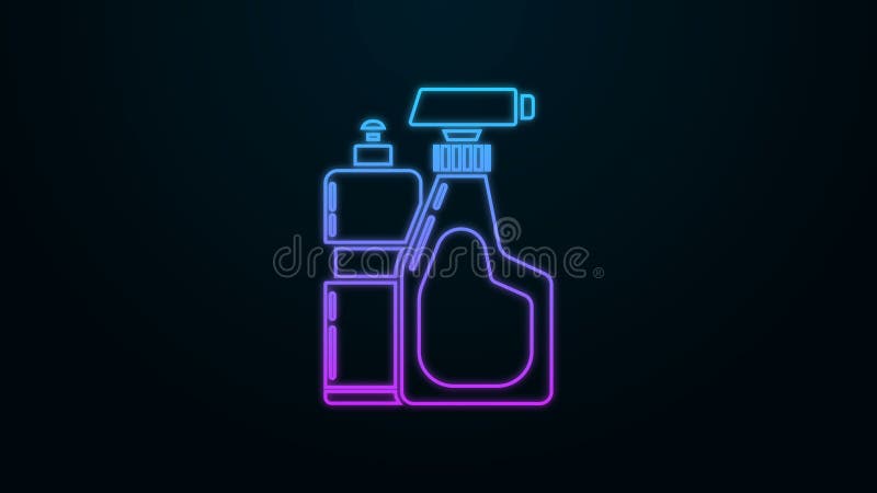 Bottiglie di plastica per detersivo per bucato liquido, candeggina, liquido per lavare piatti o altro detergente royalty illustrazione gratis
