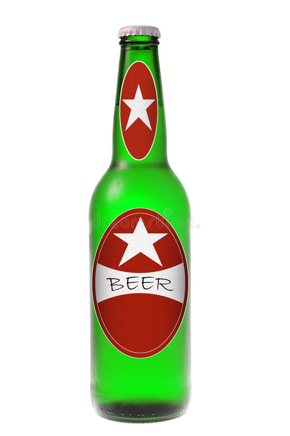 A bottle of beer stock photography A bottle of beer stock photography